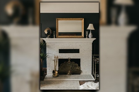 What is the fireplace opening size and how far should it stick out from the wall if at all?