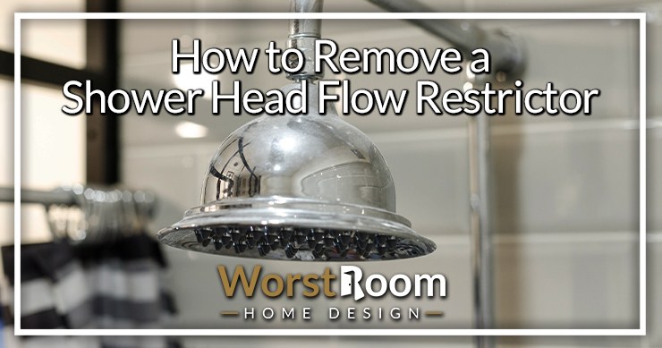 how to remove a shower head flow restrictor