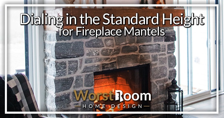 standard height for fireplace mantel