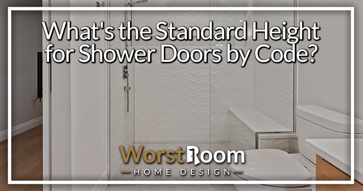 standard height for shower doors
