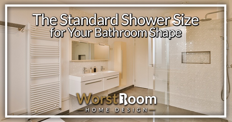 standard shower size