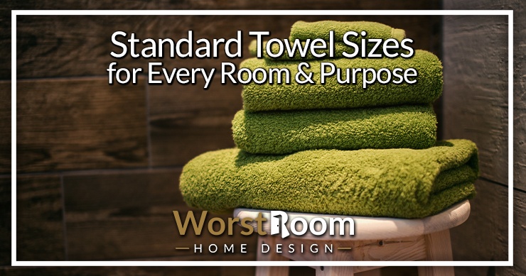 Standard discount towel sizes