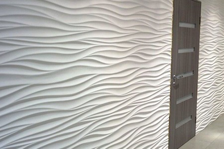 one of the most modern types of wall paneling is textured gypsum wall panels