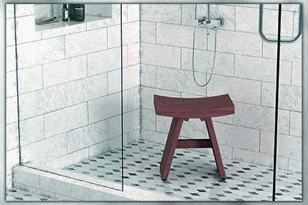 Standard shower bench discount height