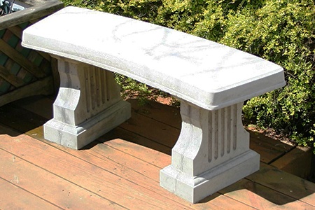 concrete bench