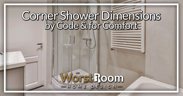 corner shower dimensions