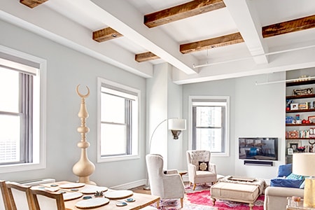 faux wood ceiling beams