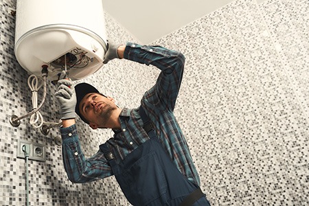 can I take a shower if my water heater is leaking or not working? you can use it but eventually will have to dispose it and here is how do i dispose of my broken water heater?