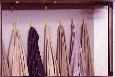 how to store blankets without a closet? you can hung them on a hook