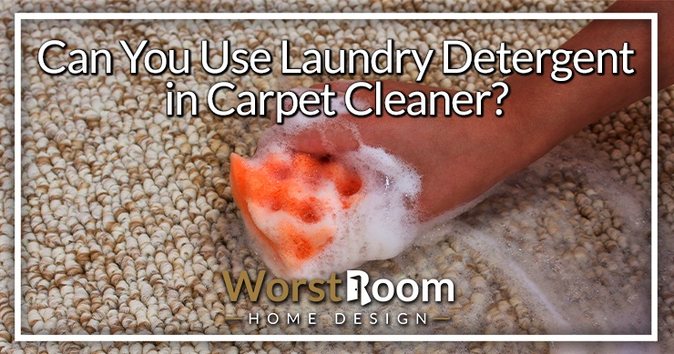 laundry detergent in carpet cleaner
