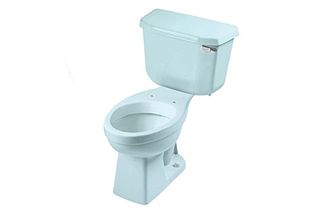 peerless pottery colored toilet