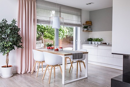 how to cover a window without curtains? you can use roman shades