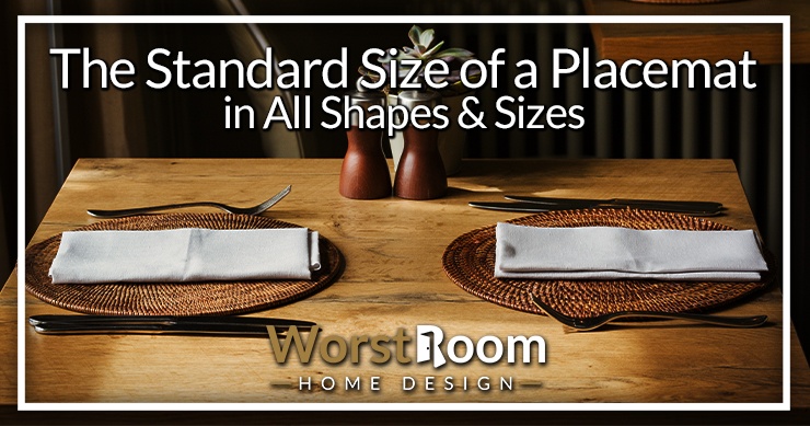 standard size of a placemat