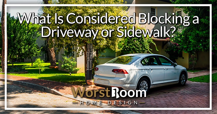 what is considered blocking a driveway