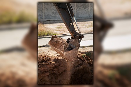 you must excavate the drainage ditch to build a rock ditch