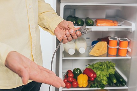 can you plug a refrigerator into an extension cord? yes and here are important concerns for running a fridge on an extension cord