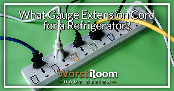 what gauge extension cord for a refrigerator