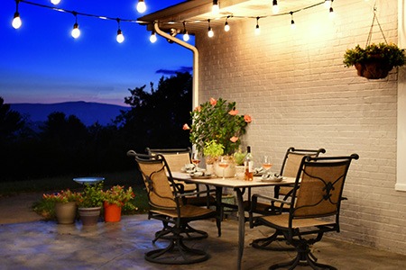 how to keep moths away from porch lights? change your porch lights to yellow or amber lights