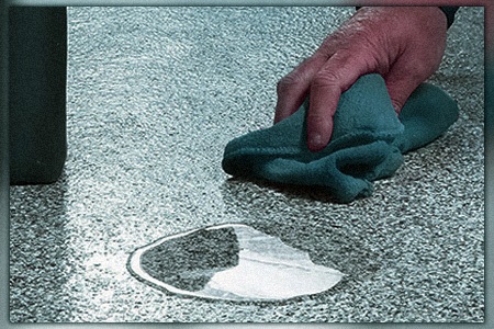 cleaning spills in garages & sheds & how to get a gasoline smell out of your house
