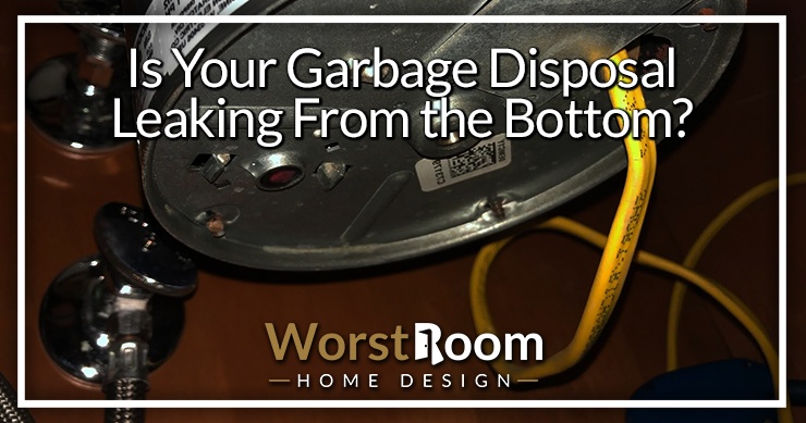 garbage disposal leaking from the bottom