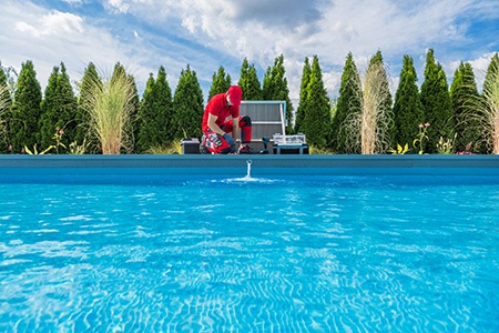 you have just filled the pool with water, and you are asking now what? if your tests seems good then you have nothing to do however if you can always shock the pool to eliminate bacteria & other contaminants