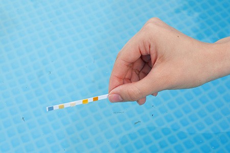 what to do after filling a pool with water? the very first thing to do is testing water chemistry: ph, alkalinity, & chlorine levels
