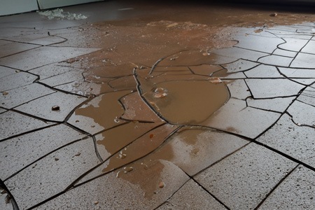water seeping through basement floor cracks is possible if you have poor building foundation