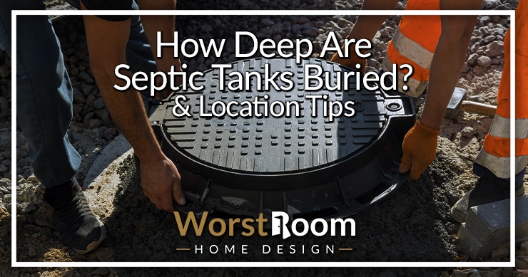 how deep are septic tanks buried