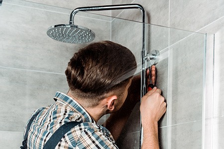 no water from the shower head? try replacing the pipework