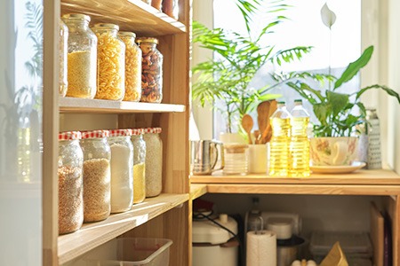one of the best dining room alternative uses is to turn it into walk-in / butler's pantry