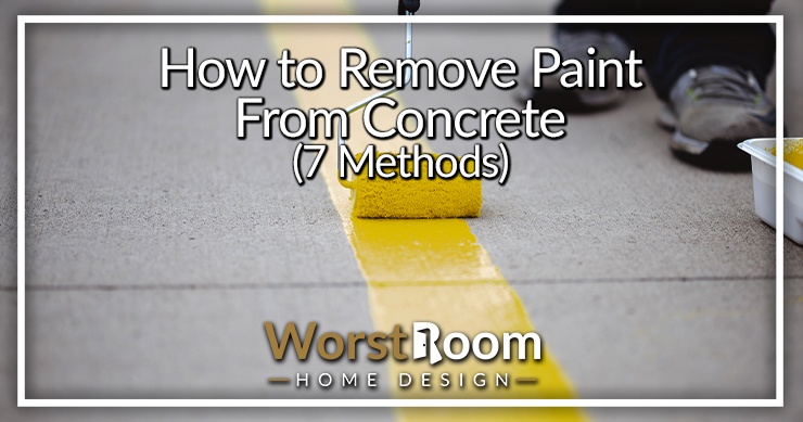 how to remove paint from concrete