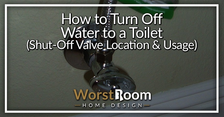 how to turn off water to a toilet