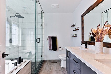 an average size for a bathroom might not be enough for your personal preferences, so be aware when designing your bathroom