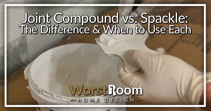joint compound vs. spackle