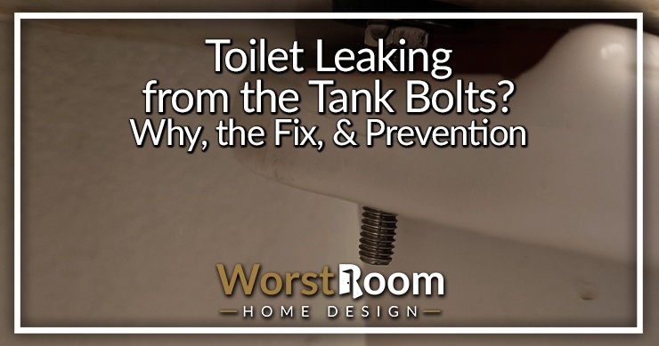 toilet leaking from the tank bolts
