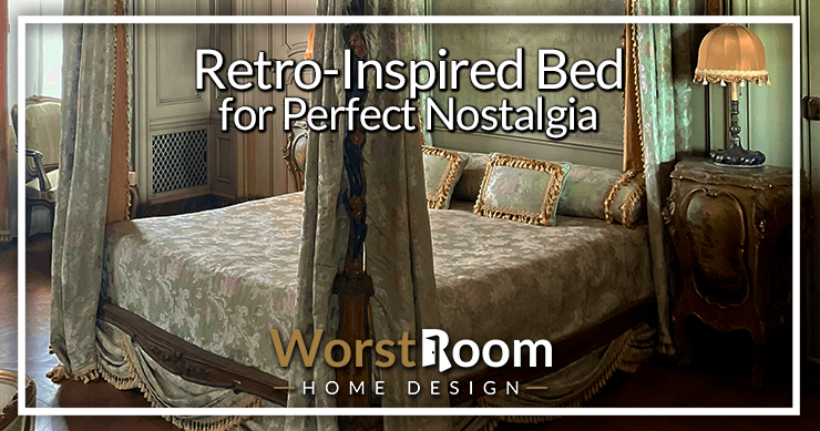 retro-inspired bed